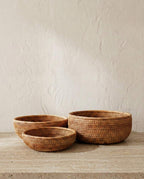 Cesto em Rattan Natural