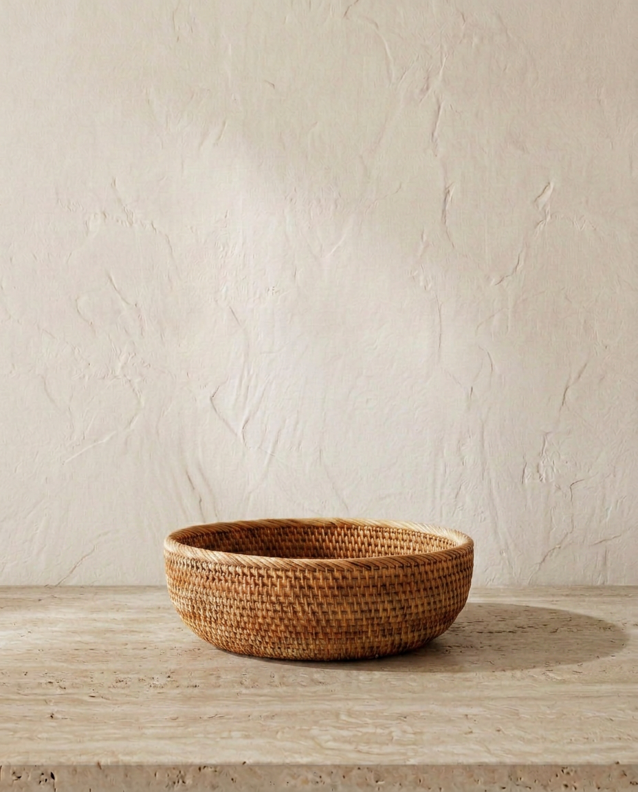 Cesto em Rattan Natural