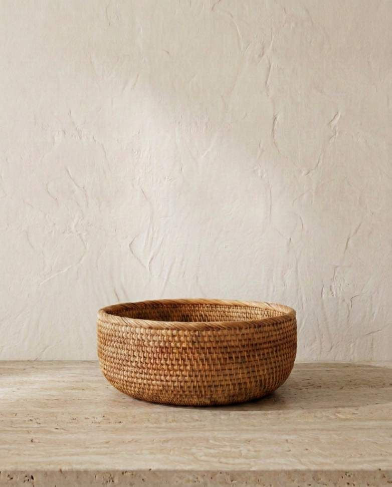 Cesto em Rattan Natural