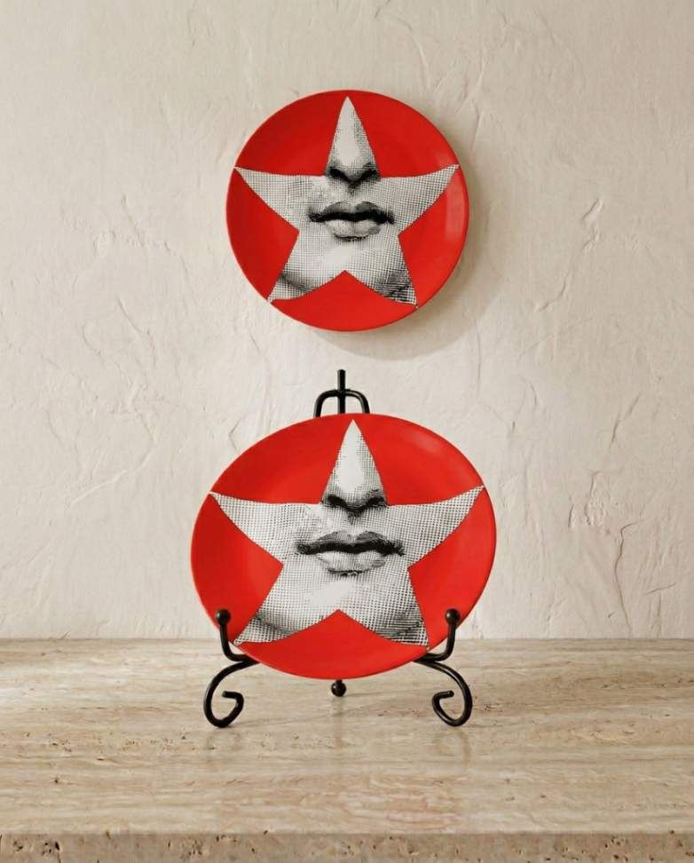 Prato Decorativo Vintage RED
